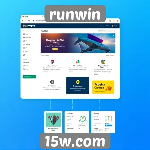 Análise da interface do usuário do site Runwin